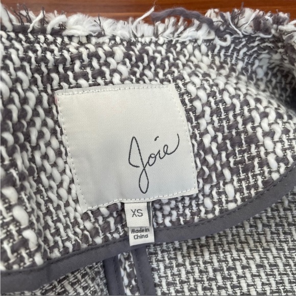 Joie Collis Fringe-Trim Tweed Jacket - Picture 6 of 7